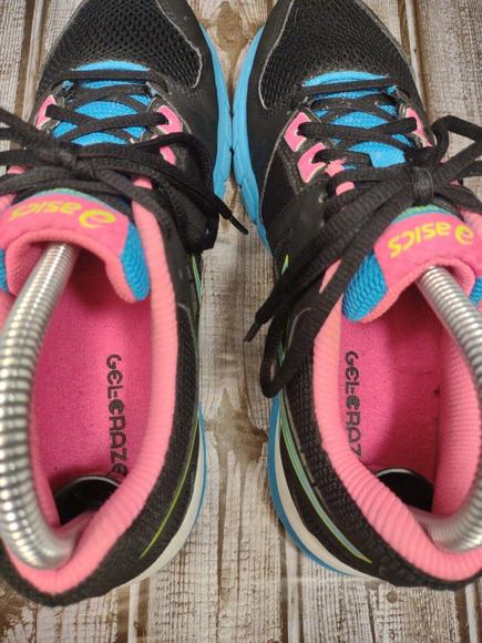 Asics Training Women's Size 7M Black/Teal/Pink Running Athletic Shoes S653J - Picture 6 of 9